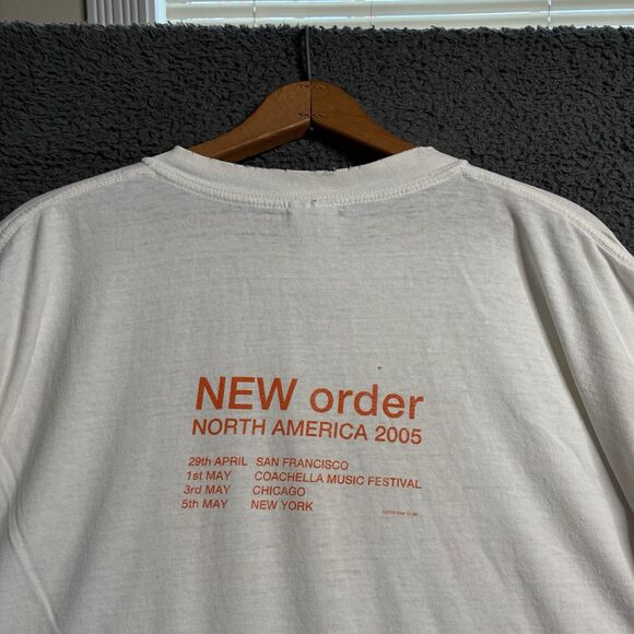 Vintage Y2K New Order Synth Pop Post Punk Band T-Shirt Joy Division 2005 Tour - Picture 2 of 15